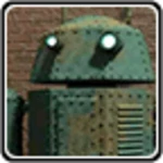 steam punk droid android application logo